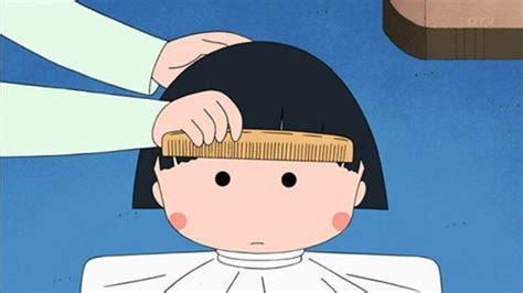 bowl cut anime character|cartoon character with bangs.